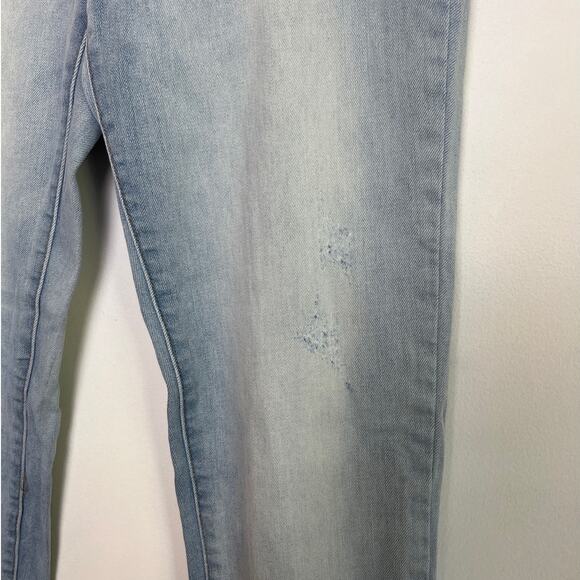 Garnet Hill Light Wash Mid Rise Skinny Jeans Size 26 Organic Cotton Stretch - Picture 2 of 11